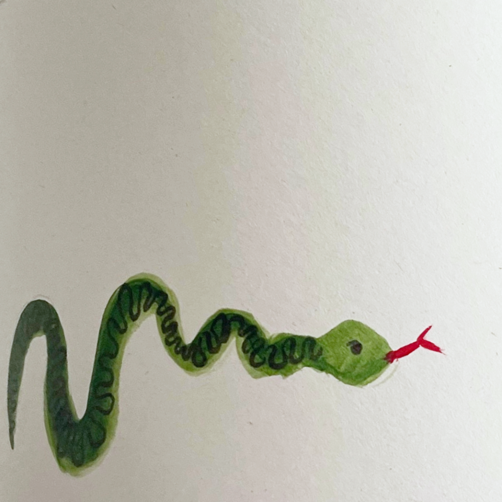 Leuchte Snake Pattern Off White Paper Lampshade