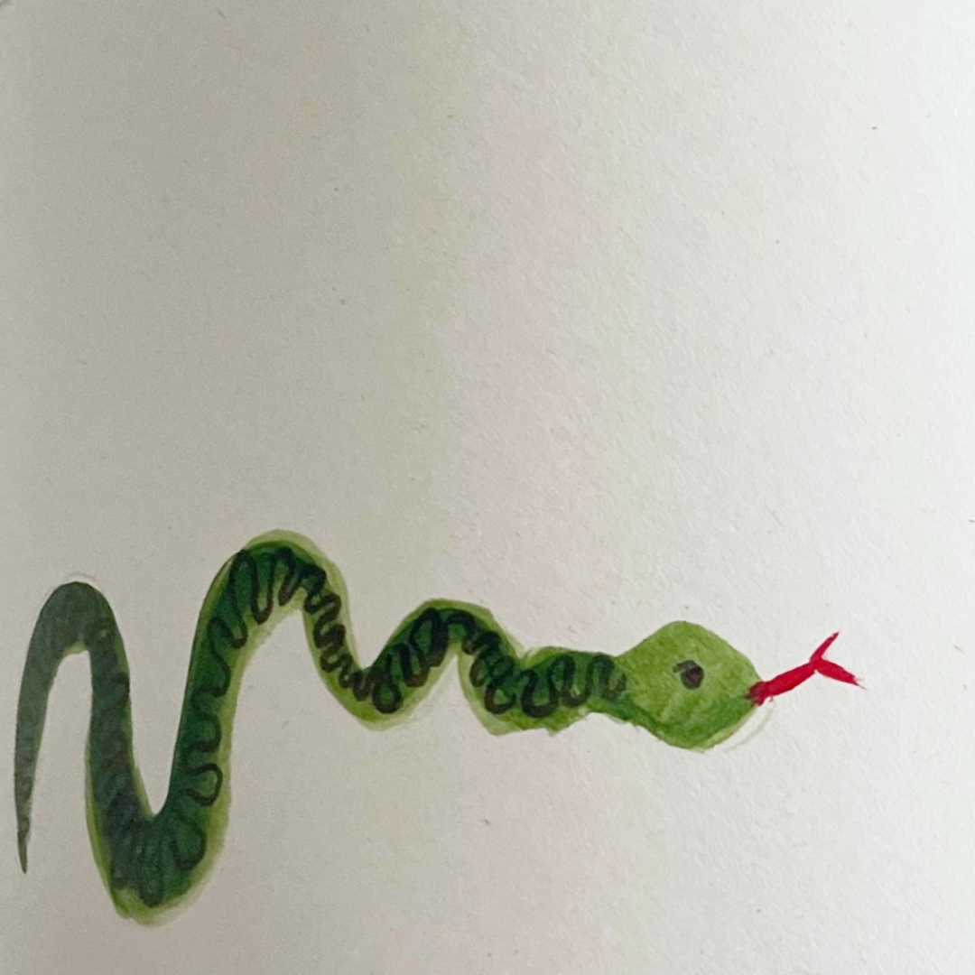 Leuchte Snake Pattern Off White Paper Lampshade
